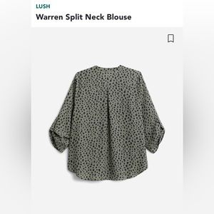 Warren Split Neck blouse